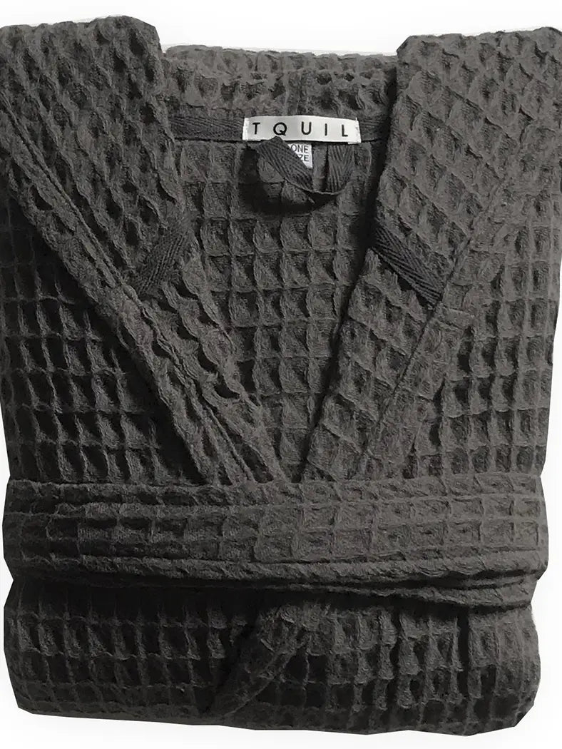 Waffle Hooded Robe